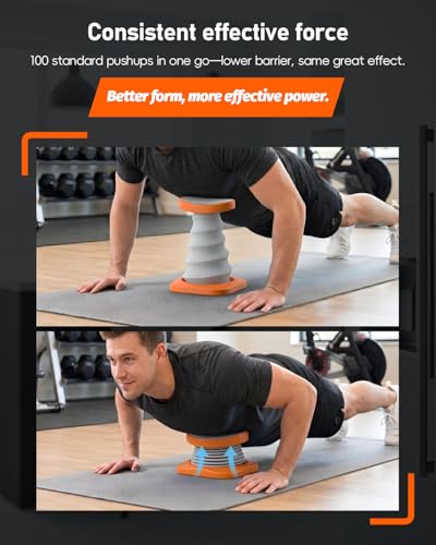 Push Up Trainer for Beginners, Push Up Assist Device with Waist &Core Support, Reduces Body Weight Load, Push Up Helper for Home Chest Workout, Upper Body Strength Training Equipment