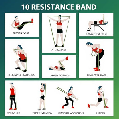 Pull Up Assistance Bands,Muit Levels Resistance Bands for Senior/Adults,Exercise Bands with Door Anchor, Strength Bands for Fitness Training, Physical Therapy,Home Gym Workouts