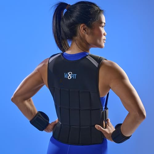 Premium Adjustable Weighted Vest for Women & Men – NO SHOULDER PRESSURE for Walking, Rucking & Strength Training with Zipper, Removable Thin Weights, Reflective Strips - size: Unisex 10 LB