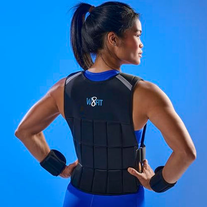 Premium Adjustable Weighted Vest for Women & Men – NO SHOULDER PRESSURE for Walking, Rucking & Strength Training with Zipper, Removable Thin Weights, Reflective Strips - size: Unisex 10 LB