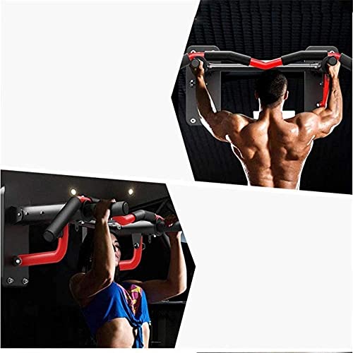 Wall Mounted Pull Up Bar, Strength Training Pull-UP Bars, Heavy Duty Wall Mount Chin Up Bar with Exercise Bands, Maximum Weight 440 lbs, Ideal for Home Gym Indoor Outdoor - color: Yellow