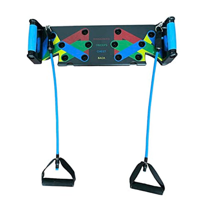 Majestic Push Up Board - color: Black, size: Original with Resistance Bands