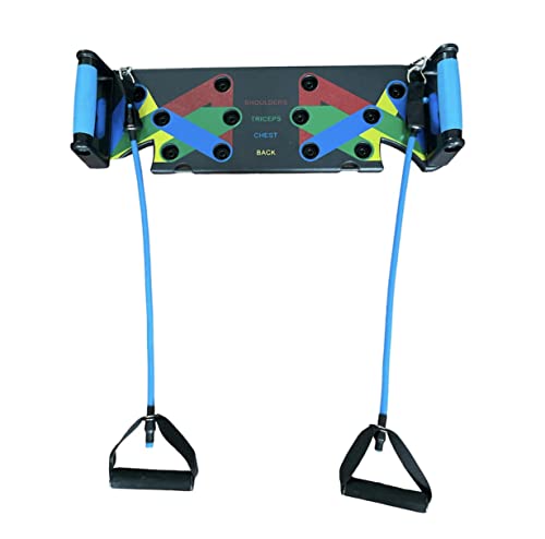 Majestic Push Up Board - color: Black, size: Original with Resistance Bands