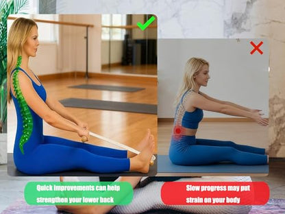 Adjustable Portable Stretching Device and Fitness Resistance Band for Home Use, Enhanced Flexibility and Mobility Perfect for Yoga and Muscle Stretches