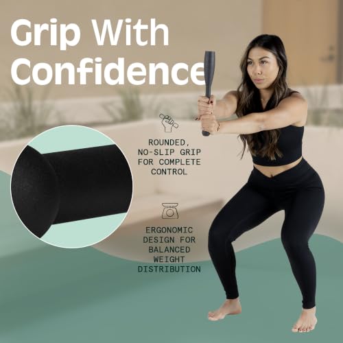 Retrospec Grip Steel Club Strength Training, Rehabilitation, Stretching, Conditioning and Rotational Training - Options for Women & Men - style: 5 lbs