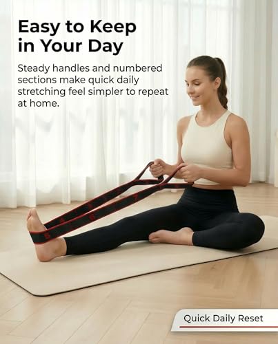 Fitness Resistance Bands with Handles, 2026 Upgrade Yoga Stretch Belt Band for Exercise, Numbered Elastic Fashion Puller for Women, Stretchy, Legs, Glute, Workout, Hip, Body Stretcher - color: Blue