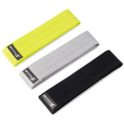 ProsourceFit Loop Resistance Bands Set of 3, 2-inch Wide for Leg Exercises and Physical Therapy