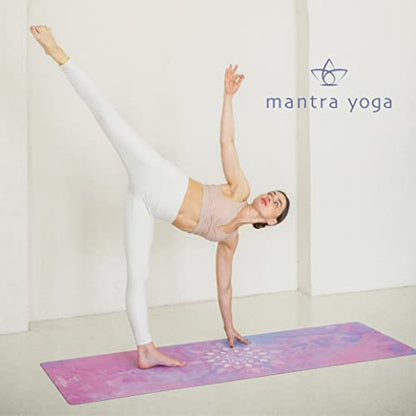 Mantra Yoga Travel PRO 1.5mm with Knee Pad - Foldable Fitness & Exercise Mat with Bag | Lightweight, Compact & Eco-Friendly | Non-Slip & Washable | For All Types of Yoga | 72" L x 24" W | 2.6 lbs