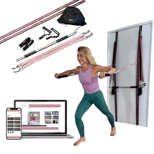 STAERK Pilates Suspension Training System - Premium Resistance Training Kit - At-Home Pilates for Strength & Flexibility - Resistance Bands Set for Home Gym, Travel, and Outdoors - size: Starter Kit