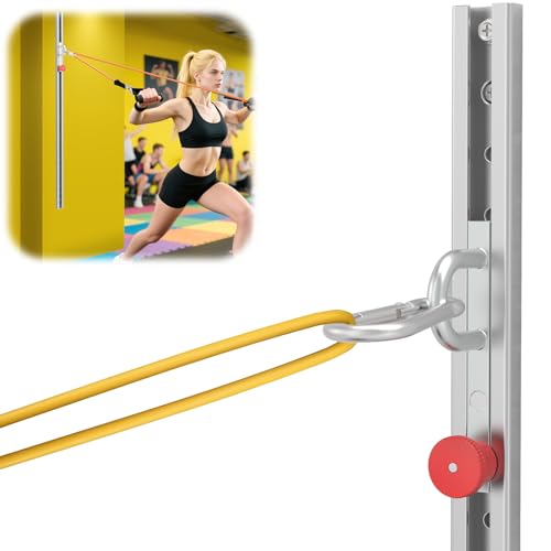 Resistance Bands Wall Anchor Exercise Equipment Platform Base(Length 40"),Adjustable Wall-Mounted Anchor Multi-Purpose Fitness System for Complete Full Body Strength Training