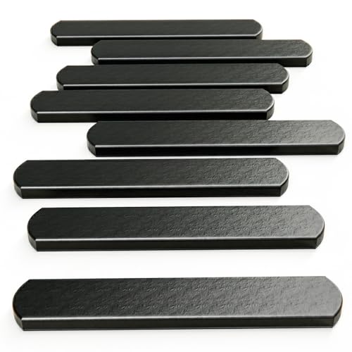Mavee Fractional Weight Vest Plates, Rustproof Solid Steel Inserts for Rucking, Tactical Carrier & Strength Training - color: Black (E-Coated), size: 5.9 Inch (8 Pack / 3.5 Lbs)