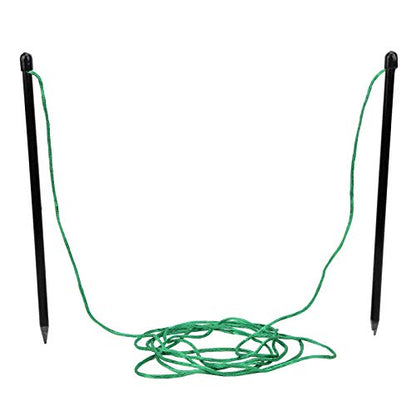 Golf Alignment Sticks, Fiberglass Swing Training Aids with Adjustable String Pegs for Putting Accuracy and Ball Position, Direction Practice Tool for Golfers