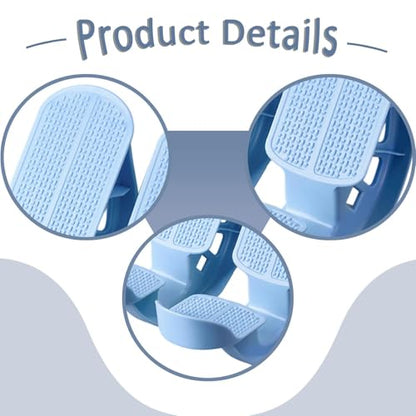 Colaxi 2Pcs Foot Rocker Calf Stretcher Non Slip Portable Fitness Pedal Foot Tilting Stretching Tool for Balance Exercise Flexibility - color: Blue
