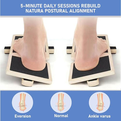 Ankle Balance Board for Stability & Strength – Foot & Ankle Trainer for Plantar Fasciitis Support, Sprained Ankle Recovery, Physical Therapy Equipment Kit with Exercise Book, Grip Sock & Carry Bag