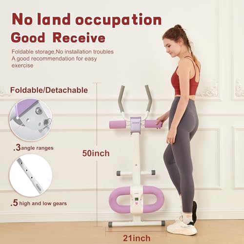 AB Workout Machine,Abdominal Core Trainer at Home Gym,Abs Crunch Exercise Equipment,Ab Roller Wheel for Men and Women