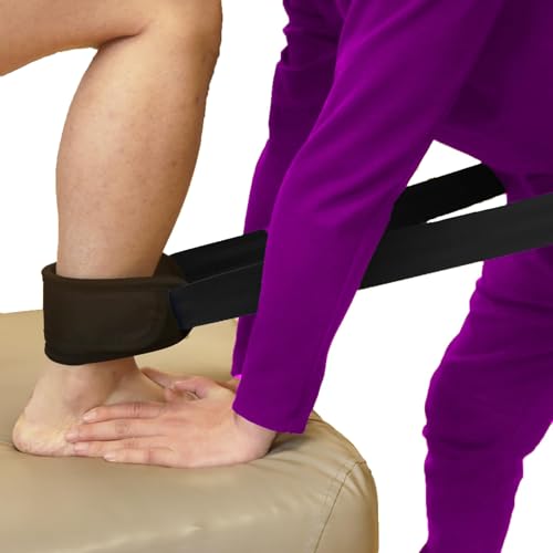 Mobilization Belt New – Premium Adjustable Thick Cushioning Pad for Physical Therapy, Rehabilitation & Stretching – High-Performance Traction Equipment for Therapists and Home Use - color: Black