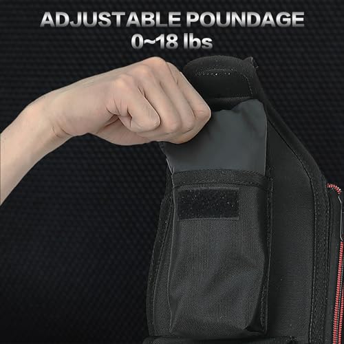 KRYLIX Adjustable Weighted Vest 0-18lbs Wide Range Adjustment Adjustable Shoulder Straps 12 Removable Iron Sand Bags Storage Pocket Reflective Strips for Running Walking Workout Training Washable for Women Woman