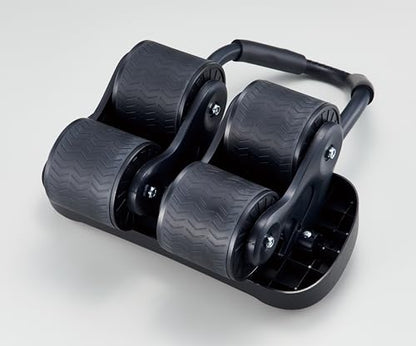 DANNO D7091 Ab Roller, AB Roller, Elbow Support, 4 Wheels, Auto Return, Quiet, Muscle Training, Beginner/Advanced, Men/Women, Exercise Wheel, Easy Assembly