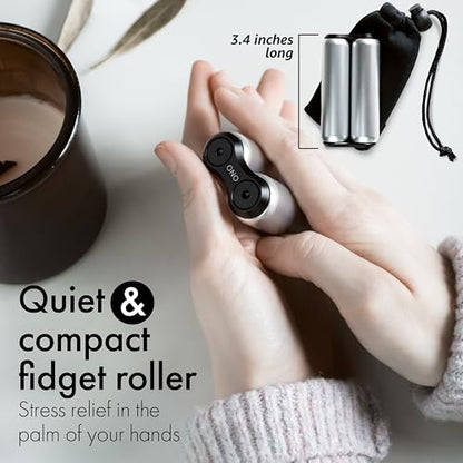 ONO Roller - Handheld Fidget Toy for Adults | Help Relieve Stress, Anxiety, Tension | Promotes Focus, Clarity | Compact, Portable Design (Grey, Full Size - Aluminum) - size: Full Size, style: Aluminum - Grey