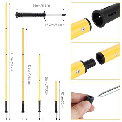 Soccer Training Equipment,Agility Speed Training Set, 20ft Agility Ladder - color: yellow