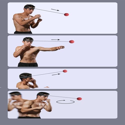 Weiaiji Boxing Reflex Ball, Training Boxing Equipment Combat Speed for Both Adults and Children, improving Hand Eye Coordination, Speed, and Combat Response