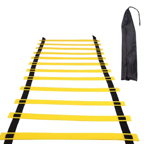 Agility Speed Ladder Soccer Ball Football Flexibility Training and Carry Bag for Adults Sport Equipment Set Football Exercise - color: 3 meters 6 knots