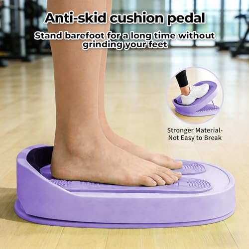 Calf stretcher slant board, 15-Level Adjustable Slant Board for Plantar Fasciitis, Shin Splints & Achilles Tendonitis, Lightweight Ankle Stretch Board for Home Gym or Travel - color: Purple