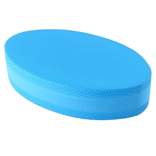 QWORK Stability Trainer Pad - Blue Foam Balance Exercise Cushion for Yoga, Pilates and Fitness - Improves Balance & Ankle Strength