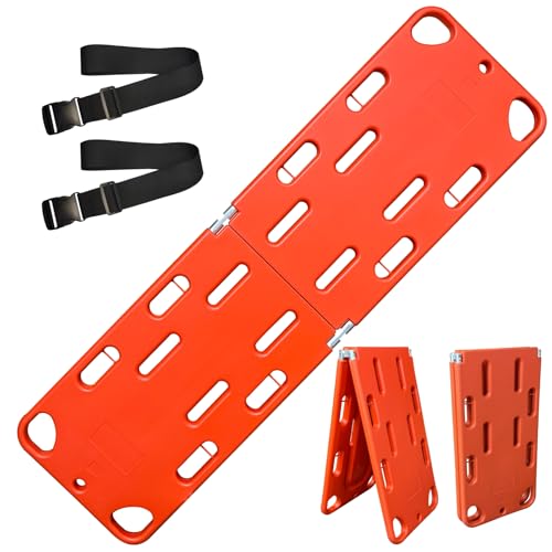 Foldable Spine Board Stretcher for Emergency Rescue, Water-Resistant Patient Transport, Portable EMT Immobilization Backboard, Ideal for Ambulance Use - color: 2folding Stretcher