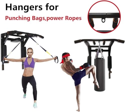 BDL Wall Mounted Pull Up Bar Multifunctional Chin Up bar for Home Gym - color: Wall Mount Pull Up Bar