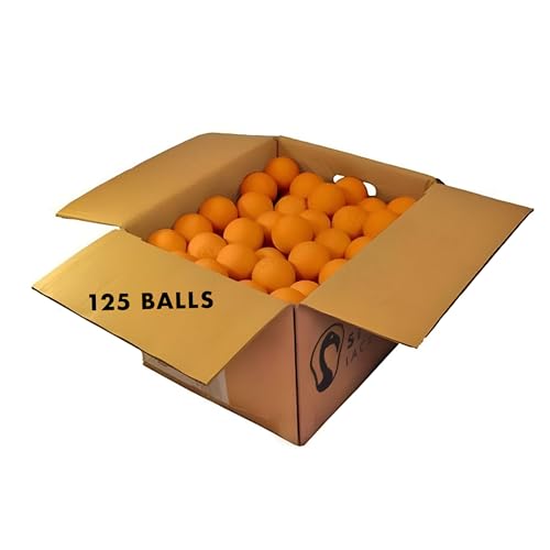 Signature Lacrosse Ball Set - Packs of 2, 4, 8, 12, and 120 - No Chemical Smell Massage Balls, Myofascial Release Tools, Back Roller, Muscle Knot Remover - color: Orange, size: 125 Balls