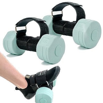 Feet Dumbbell Attachment, Tibialis Trainer Ankle Straps for Feet Weight Lifting Shin Splint, Hamstring Curls, Leg Curl Attachment at Home Gym Equipment