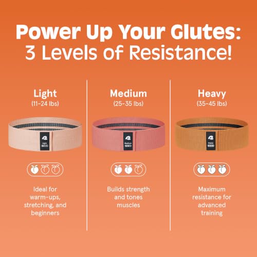 Retrospec Engage Resistance Booty Bands - color: Perfect Peach