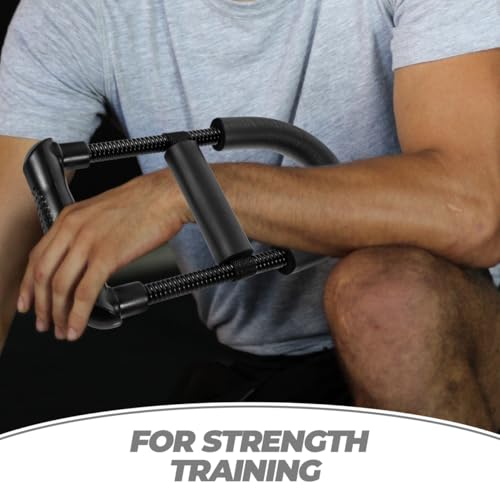 Wrist Strengthener Forearm Exerciser Grip Trainer Indoor Fitness Device for Arm Workout Hand Strengthener with Metal Abs Sponge 10.23X5.51X1.18In