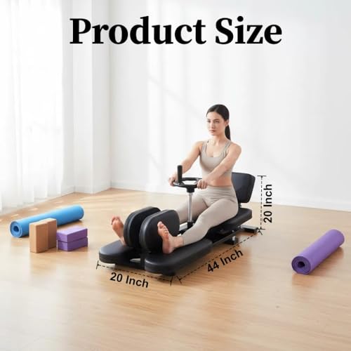 Heavy-Duty Steel Split Machine, 400lbs Leg Press, 240°Rotation Abductor Calf Stretcher for Home/Gym/Dance Studio, Portable Gym Equipment for Women/Dancers/Yoga