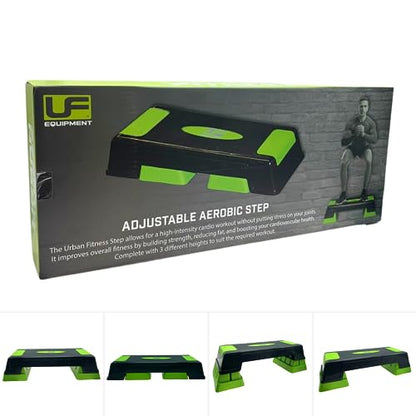 Adjustable Aerobic Step Charcoal/Green, K-REY-UFA248