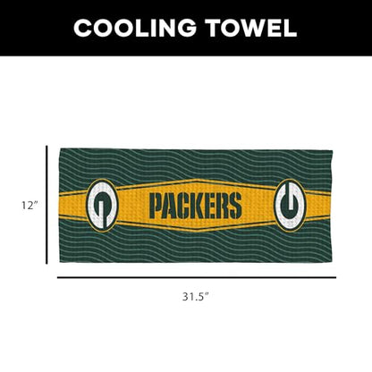 Northwest NFL Fast Flow Mesh Cooling Towel 12 x 31.5 Inches