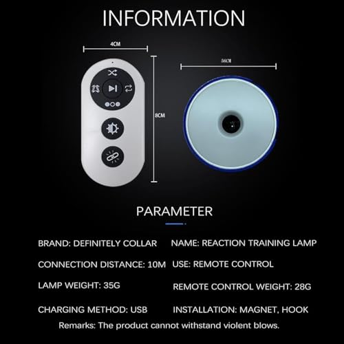 Intelligent reaction training light, Suitable for football, basketball, tennis, etc., tennis players to improve the reaction speed on the field, to help athletes quickly make the right reac(4pc）