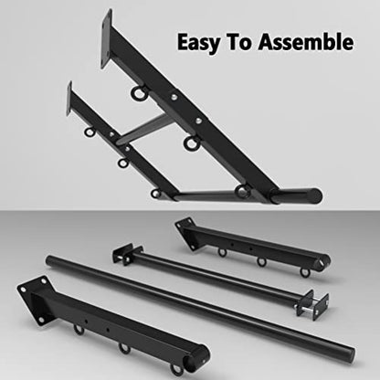 Wall Mounted Pull Up Bar Garage Corridor Gym Heavy Weight Strength Bars Indoor Multi-sport Exercise Equipment Load 300kg,