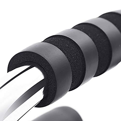Push Up Bars - Strong Chrome Steel Pushup Stands with Comfortable Foam Grip and Non-Slip