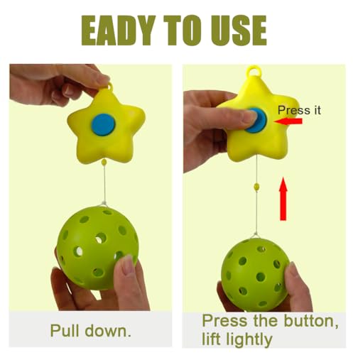 Pickleball Trainer, Continuous Rebound Trainer for Solo Practice,Enhance Reaction Time & Hand-Eye Coordination, for All Ages & Skill Levels