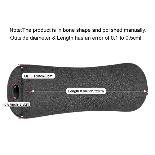 Sponge Foam Foot Pad Roller Pair, Used for Replacing Gym Exercise Equipment, Suitable for 1-inch Rod (Foam 8.66" X 3.15" Od X 0.87" Id)