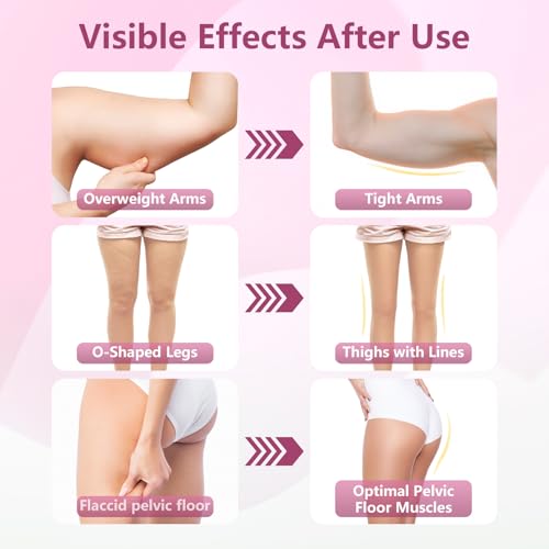 Thigh Trainer for Women, Pelvic Floor Exercise Devices with LED Display, Inner Thigh Exerciser with 20LB Resistance Band, Home Fitness Equipment for Hip, Leg, Arm