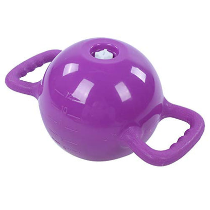 Water Filled Kettlebells, Adjustable Fitness Kettlebells for Home Workout, 1.2-12lb Water Adjustable Weight with Non - Slip Handle for Yoga Pilates Strength Training - color: Violet