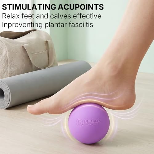 Massage Lacrosse Balls for Myofascial Release, Peanut Massage Ball, Mobility Ball for Physical Therapy - Deep Tissue Massage Tool for Trigger Point Therapy, Muscle Relaxer,Yoga Therapy (Blue&Purple) - color: Blue&purple