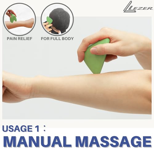 LEZER Large Trigger Massage Point, Manual Massage Ball, Muscle Knot Release Tool, Deep Tissue Relief, Hip Flexor Iliacus Back Psoas Hand Foot Myofascial Physical Therapy, 3.5 inｘ3 in, Green - style: 06 - Large Trigger Green