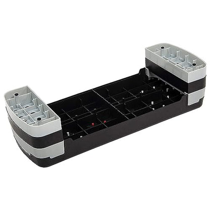 BalanceFrom 31-inch Aerobic Step Platform Trainer with 3 Adjustable Risers - color: Gray