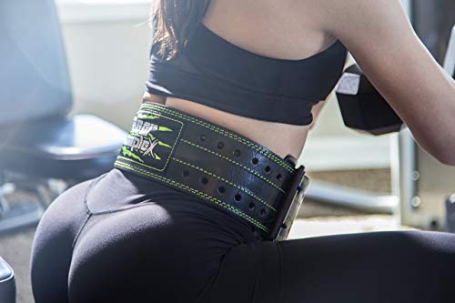 Bear KompleX Genuine Leather Adjustable Weightlifting Belt, Protection and Support for Back and Core During Training, Olympic Athletes, and Powerlifting, 5 Millimeters Thick, Men and Women - size: Small 22"-32" waist
