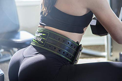 Bear KompleX Genuine Leather Adjustable Weightlifting Belt, Protection and Support for Back and Core During Training, Olympic Athletes, and Powerlifting, 5 Millimeters Thick, Men and Women - size: Small 22"-32" waist