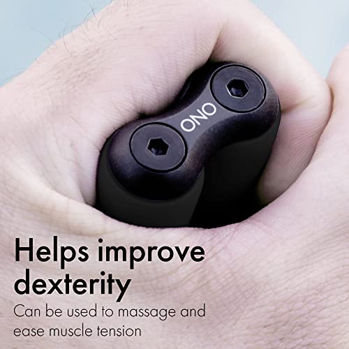 ONO Roller - Handheld Fidget Toy for Adults | Help Relieve Stress, Anxiety, Tension | Promotes Focus, Clarity | Compact, Portable Design (Black, Junior Size - ABS Plastic) (Pack of 3) - size: Junior Size (Pack of 3), style: ABS Plastic - Black